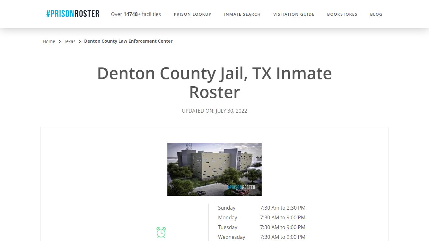 Denton County Jail, TX Inmate Roster
